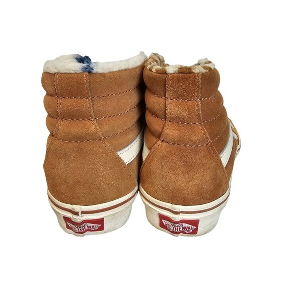 VANS Off The Wall Mens 4.5/Womens 6 Sk8-Hi Top Sunburn Marshmallow Tan Suede - Picture 10 of 13